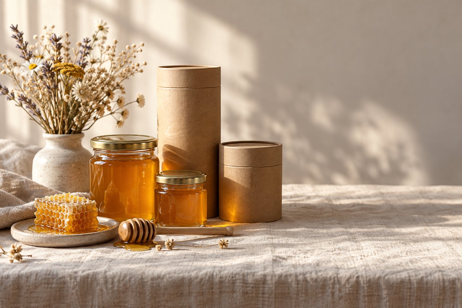 Honey & Jar Gift Packaging — structure and style inspiration scene