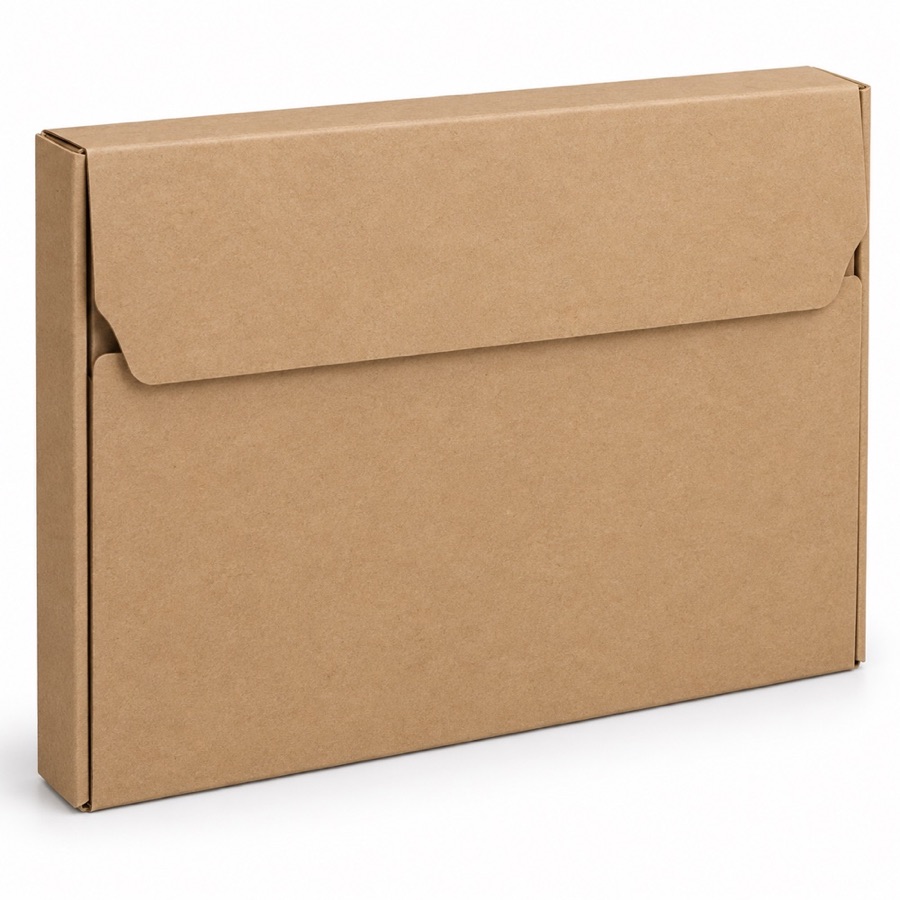 Compostable Kraft Paperboard Mailing Envelope Box for Documents