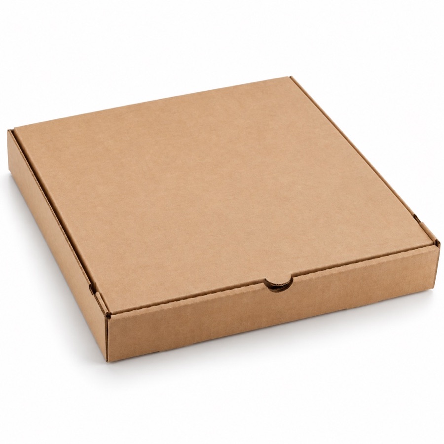 Custom Size Pizza-Style Corrugated Paper Packaging Box