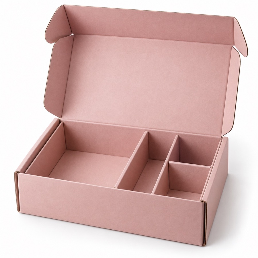 Premium Cosmetic Subscription Mailer Box with Custom Internal Dividers