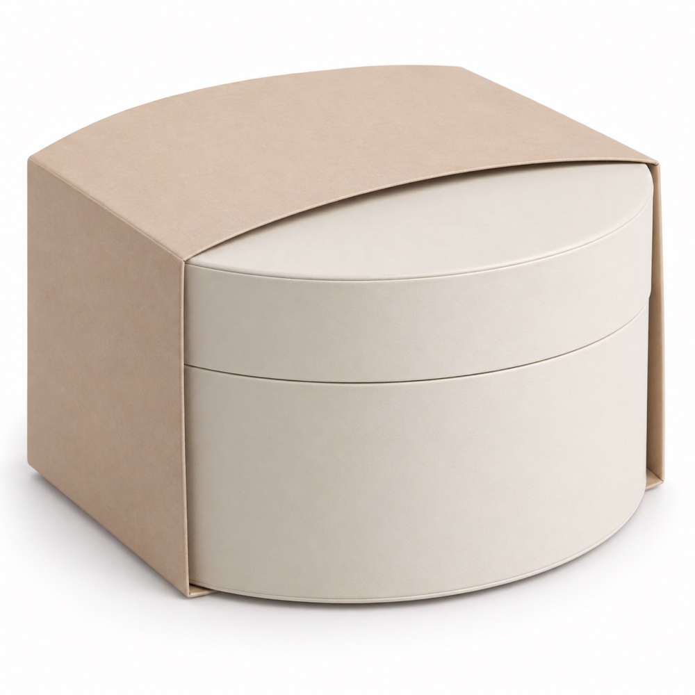 Round Neck Shoulder Magnetic Gift Box with Custom Printed Sleeve