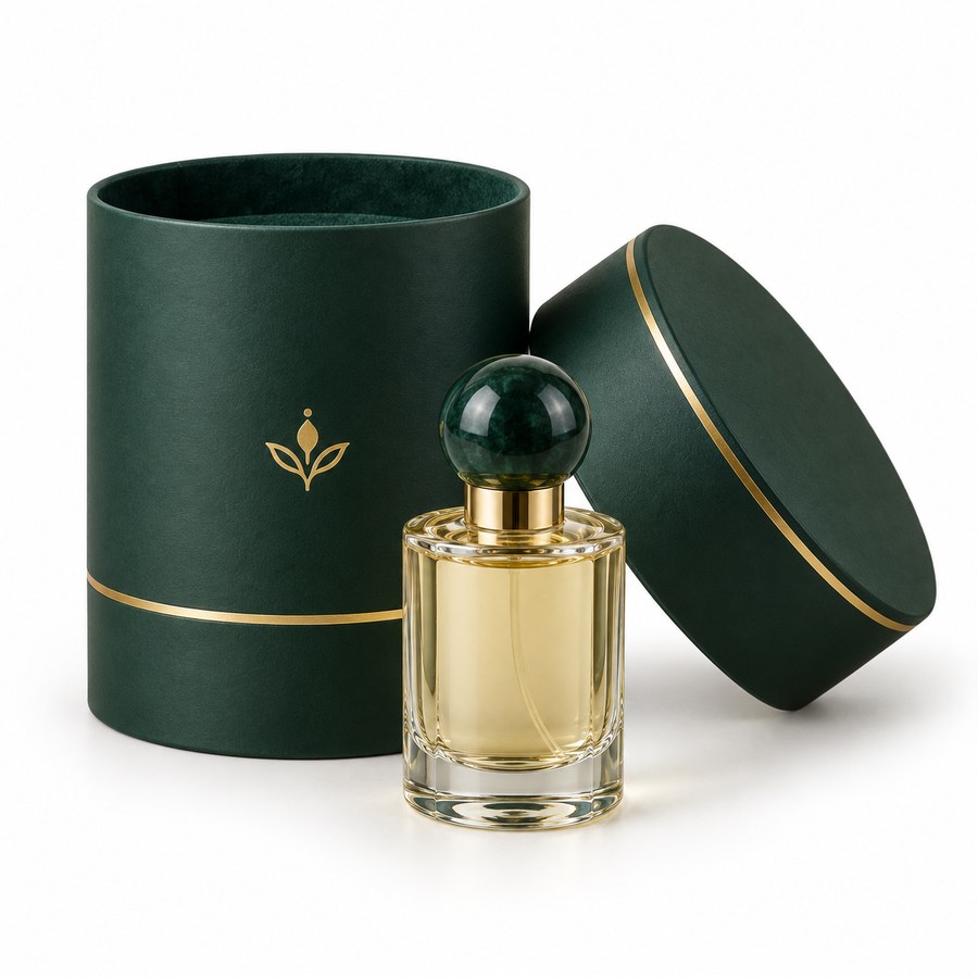 Luxury Rigid Cylinder Gift Box for Perfume & Skincare